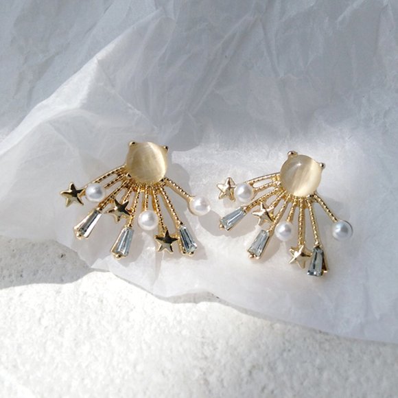 💕LAST ONE 💙Sterling Silver Star Earrings - Picture 2 of 11